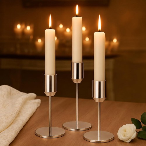 Goldene kerzenständer set 3er - goldene,