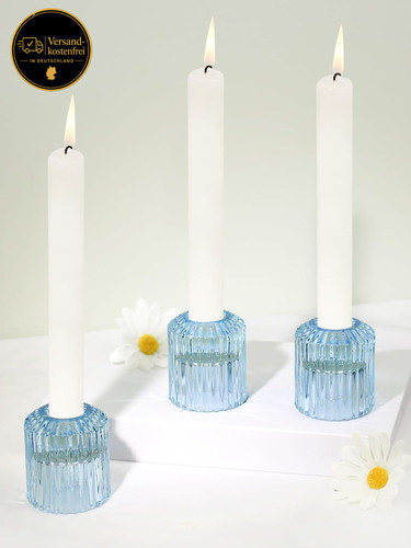 Kerzenhalter glas set - glas,