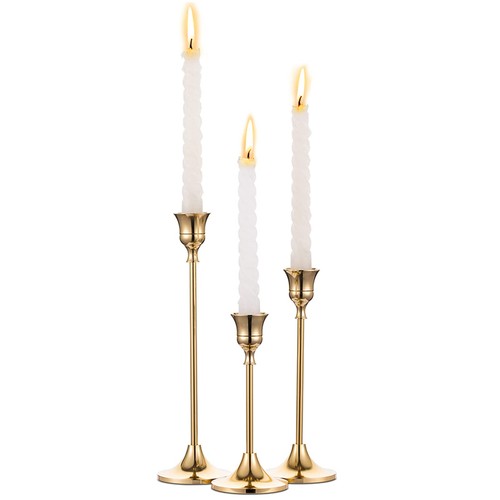 Kerzenständer gold messing - kerzenständer,
