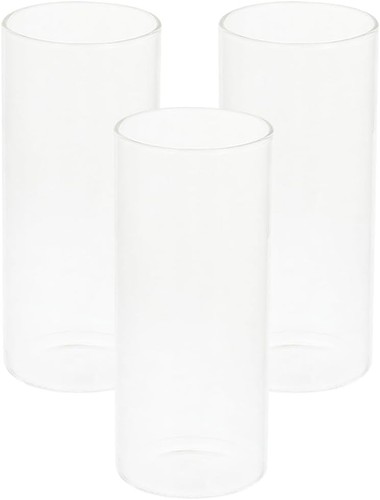 Glas zylinderkerzenbecher 3er - glas,