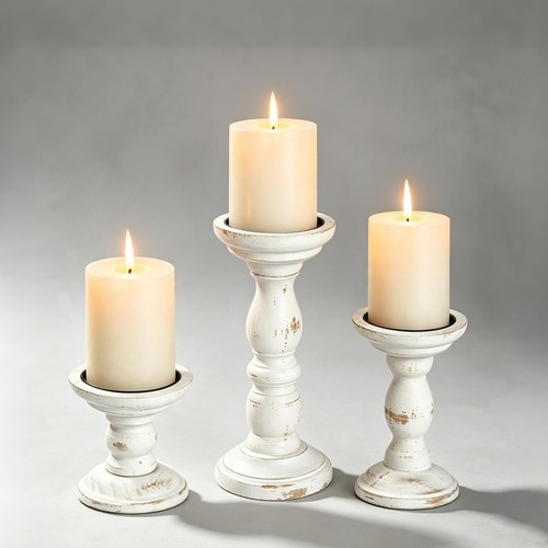 Kerzenständer set holz - set,