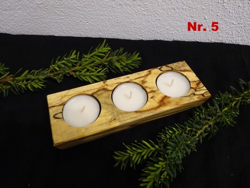 3er teelichte buche - 3er,