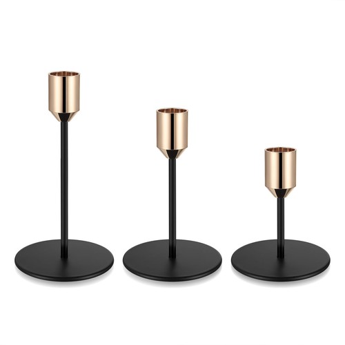 Kerzenständer gold schwarz - kerzenständer,
