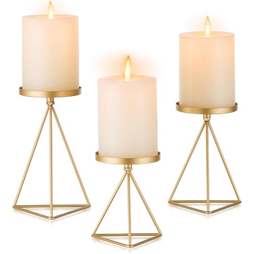 Fach kerzenständer gold - 3-fach,