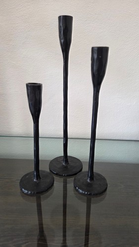 Kerzenständer metall schwarz - metall,