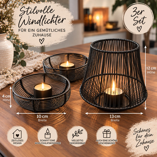 Kerzenständer 3er set - kerzenständer,