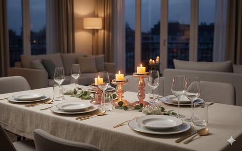 Led glas kerzenständer 3er - led,