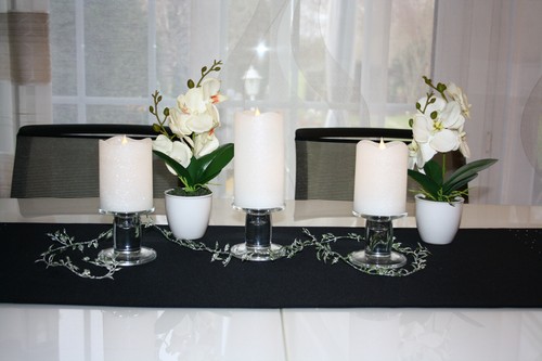 Kerzenhalter glas 3er - kerzenhalter, set