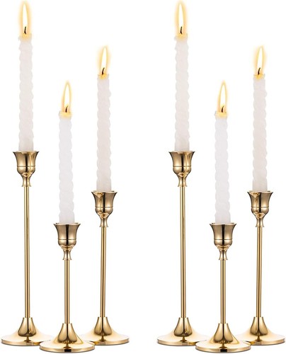 Kerzenständer gold 6er set - gold,
