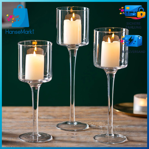 Kerzenständer glas tisch deko - kerzenständer,