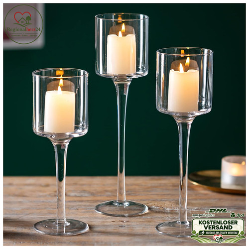 Kerzenständer glas tisch deko - glas,