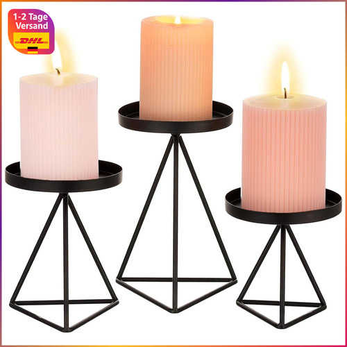 Kerzenständer metall 3er set - kerzenständer,
