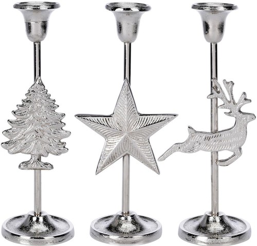 Kerzenhalter silber alu - kerzenhalter,